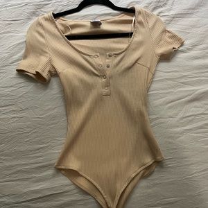 Princess Polly Tan Short Sleeve Body Suit